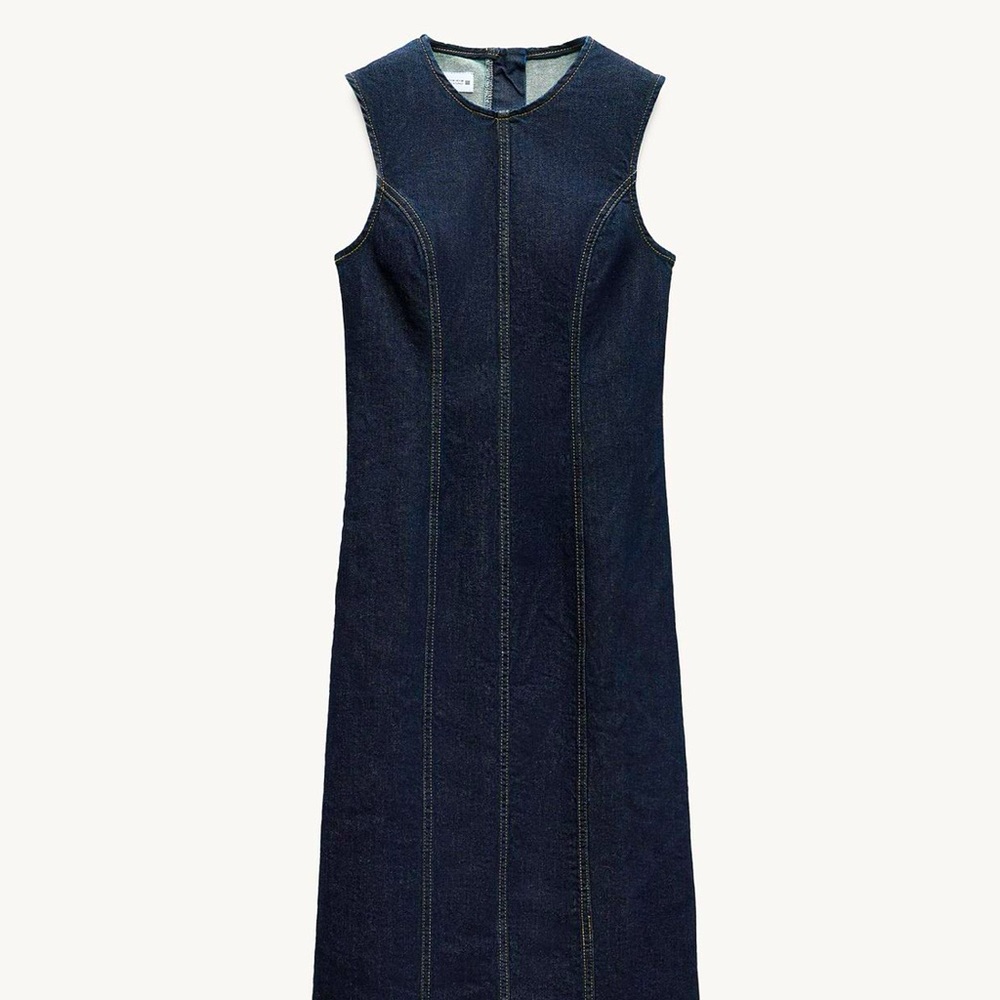 NWT Zara Midi denim dress size XS